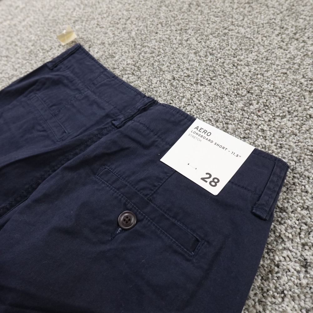 NEW Aeropostale Shorts Mens 28 Blue Longboard Chino Stretch Flex Casual‎ Preppy